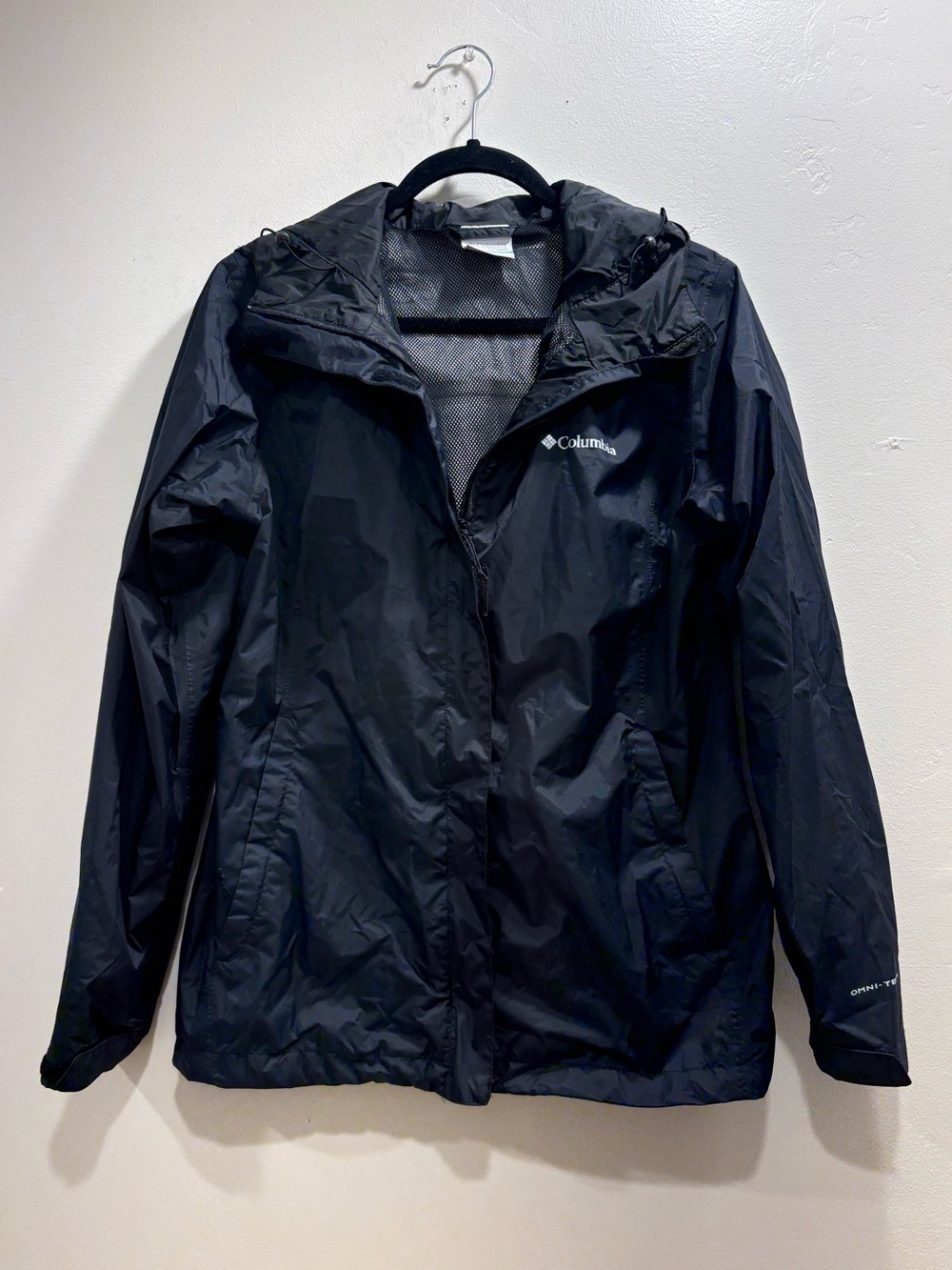 Columbia Women's Arcadia II Omni-Tech Waterproof Rain Jacket Black Medium